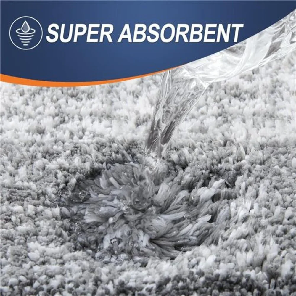 Bathroom Rug Microfiber Mat Extra Soft Absorbent Non Slip Quick Dry Machine Wash